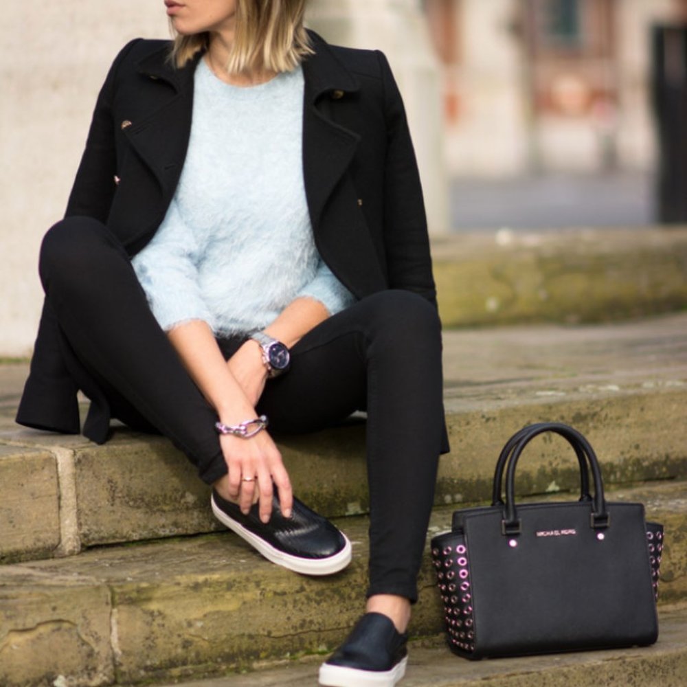 Black Slip On Sneakers